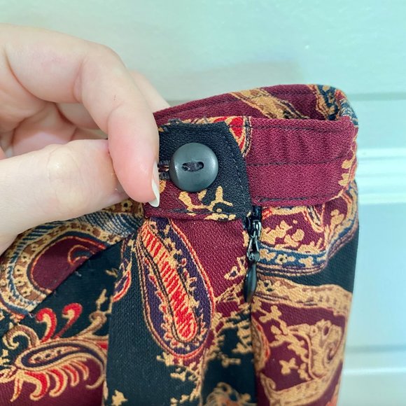 VINTAGE LAURA SCOTT || PAISLEY MAXI SKIRT - Picture 3 of 4